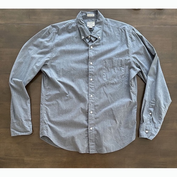 J. Crew Other - J. Crew Secret Wash Untucked Gray Men's Button Down Shirt, Medium, Slim